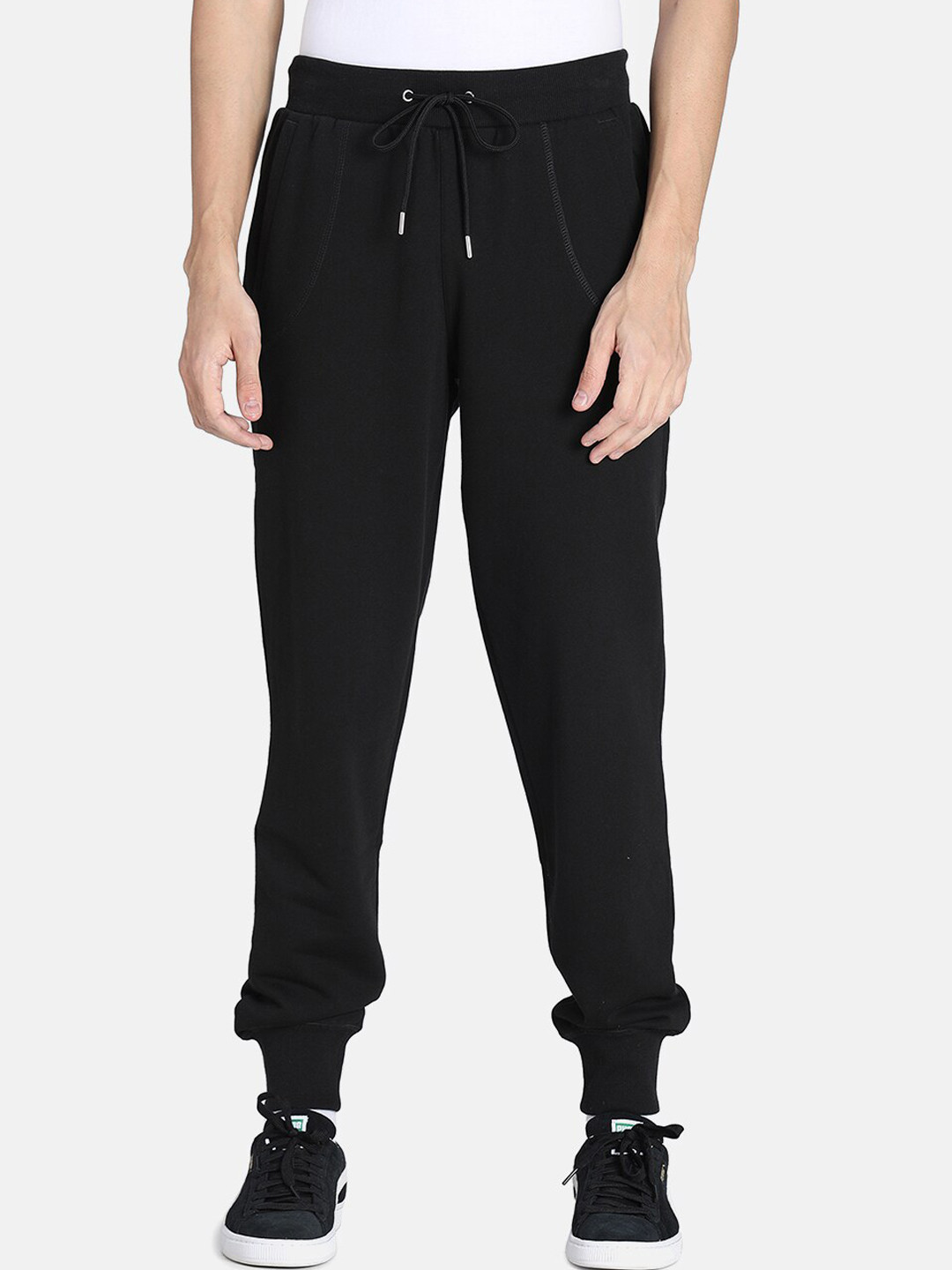 

Puma Men Black Solid Cotton Track Pants