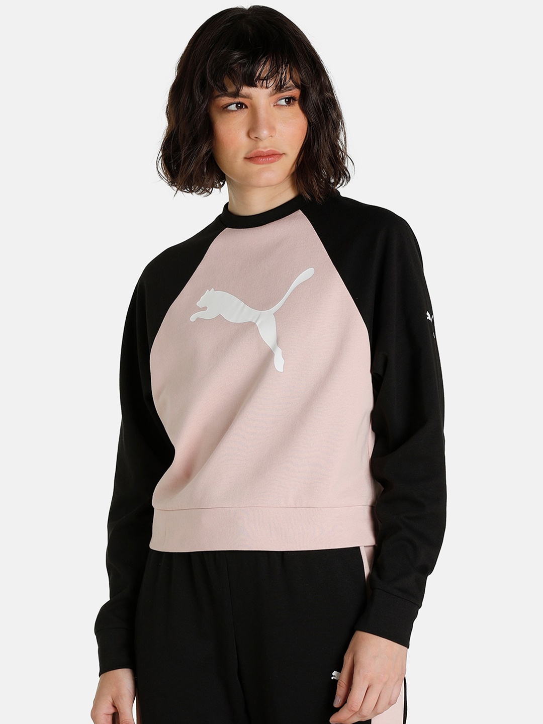 

Puma Women Black Printed Sweatshirt