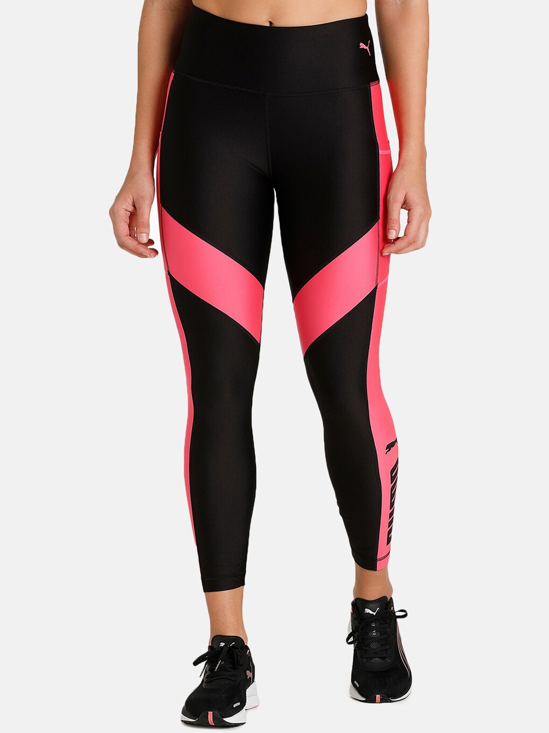 

Puma Women Black Solid Fit Eversculpt 7/8 Training Tights