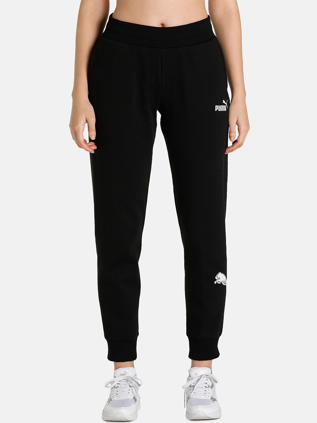 

Puma Women Black Solid Cotton Power Graphic Joggers