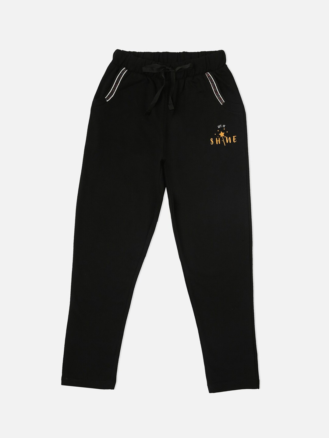

Sweet Dreams Girls Black Solid Lounge Pant