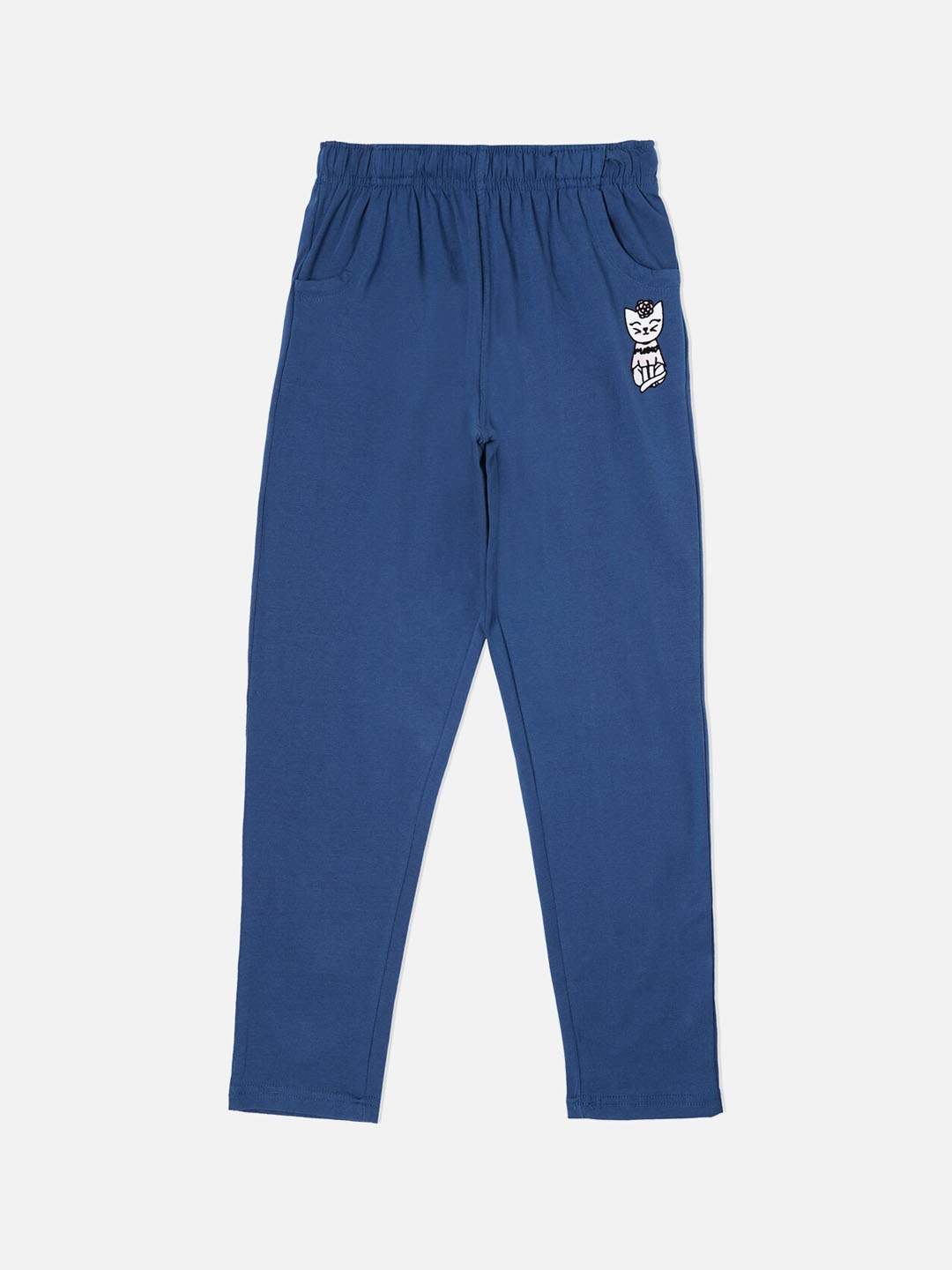 

Sweet Dreams Girls Navy Blue Solid Lounge Pant