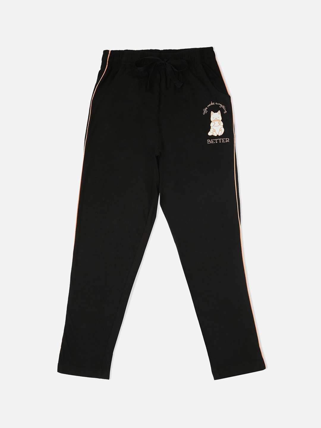 

Sweet Dreams Girls Black Solid Lounge Pant