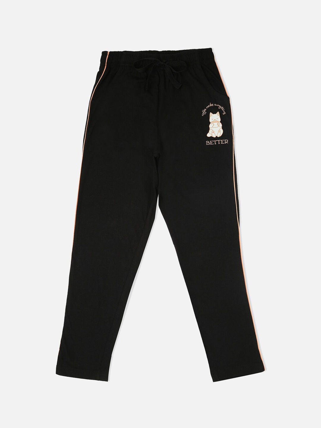 

Sweet Dreams Girls Black Solid Lounge Pant