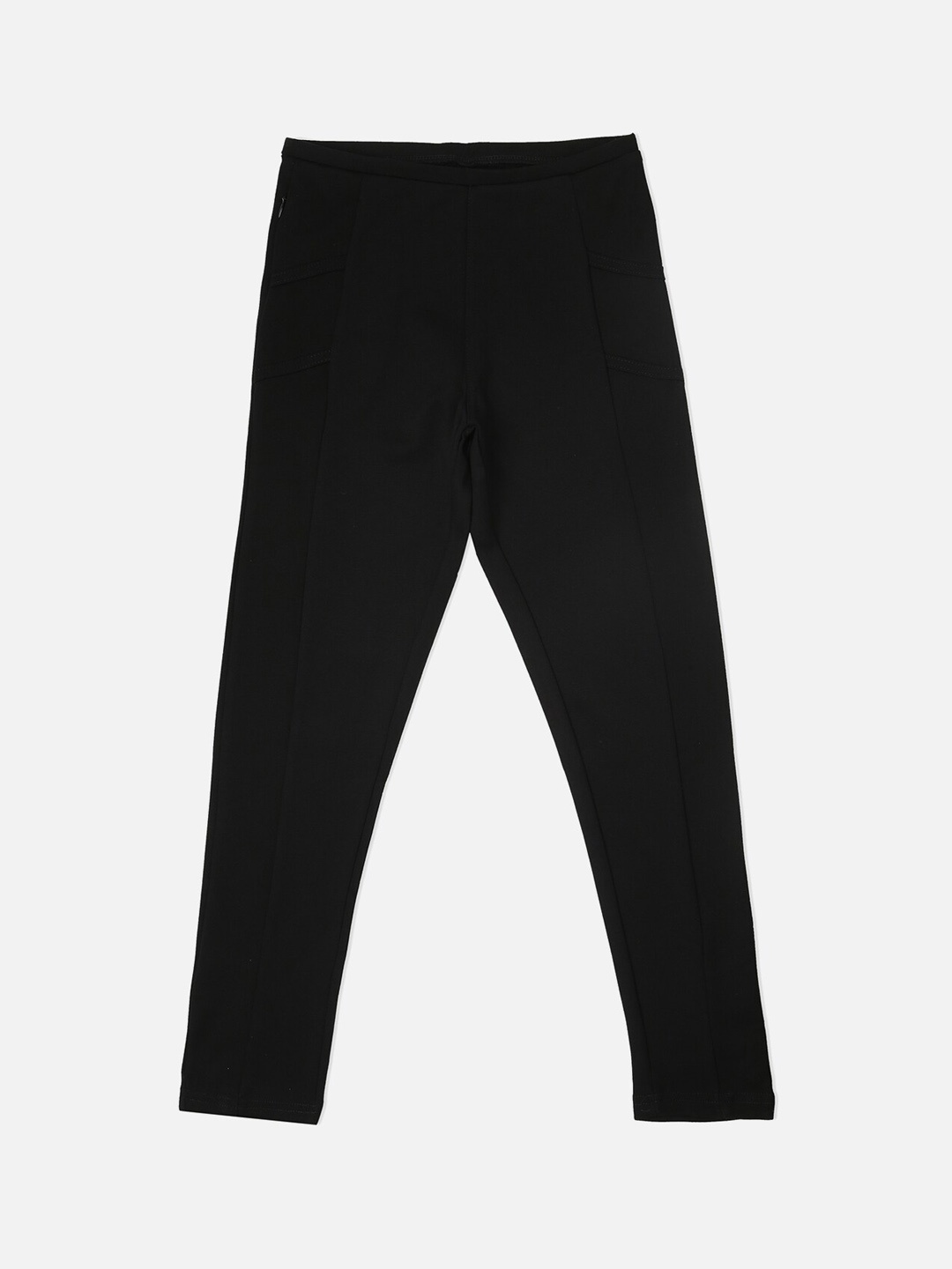 

Sweet Dreams Girls Navy-Blue Solid Lounge Pant, Black