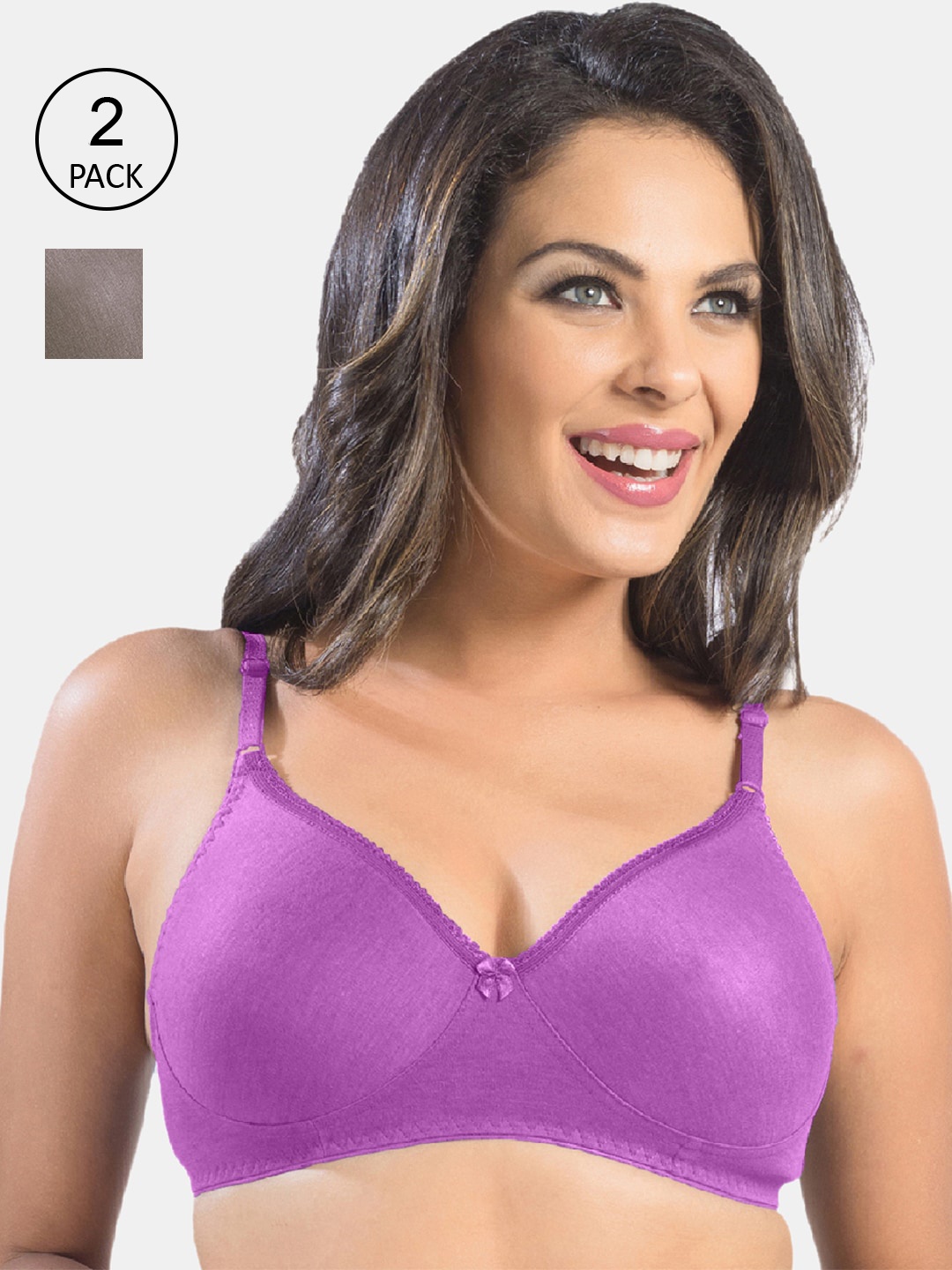 

Sonari Women Brown & Purple Bra