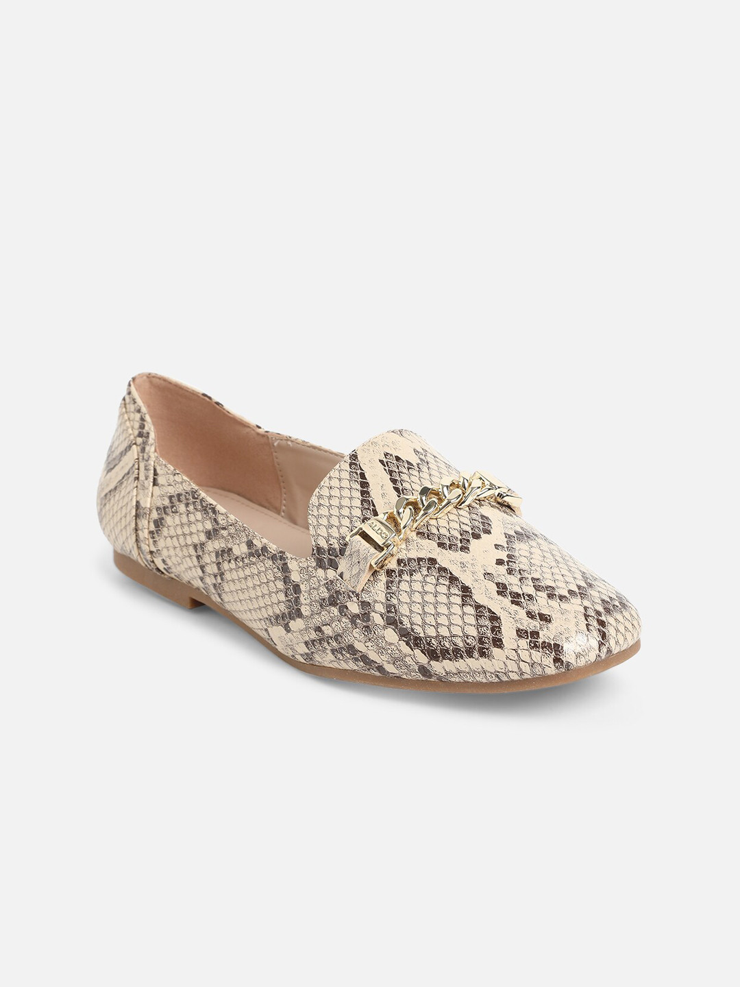

ALDO Women Cream-Coloured Printed Loafers