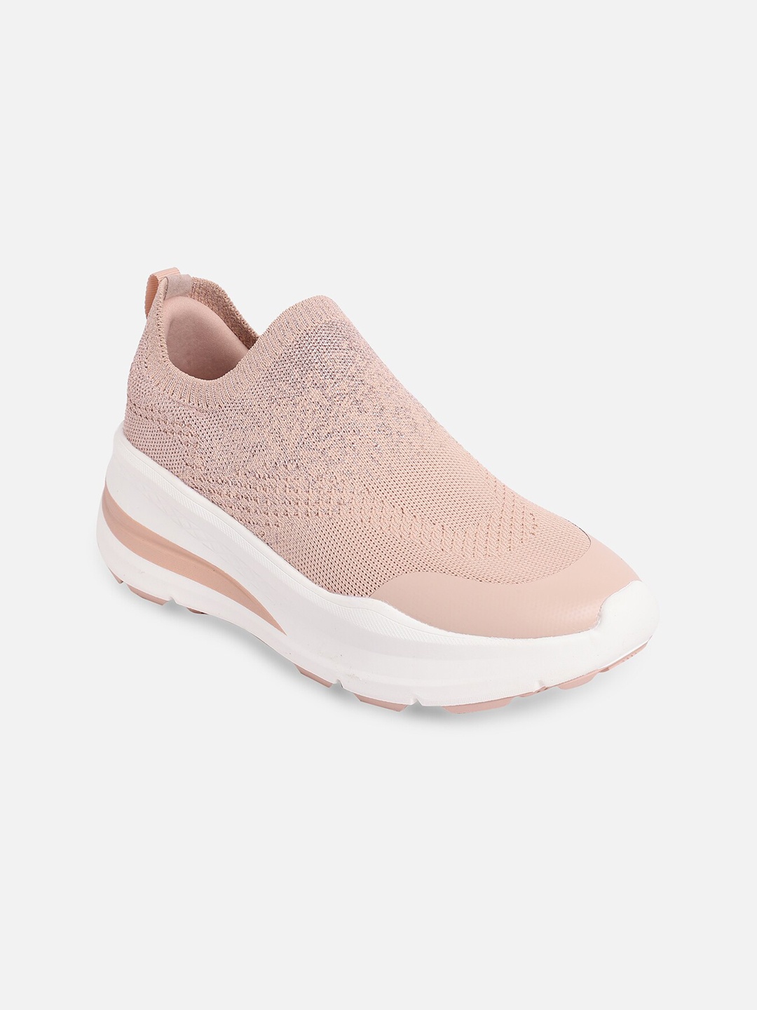 

ALDO Women Solid Pink Slip-On Sneakers