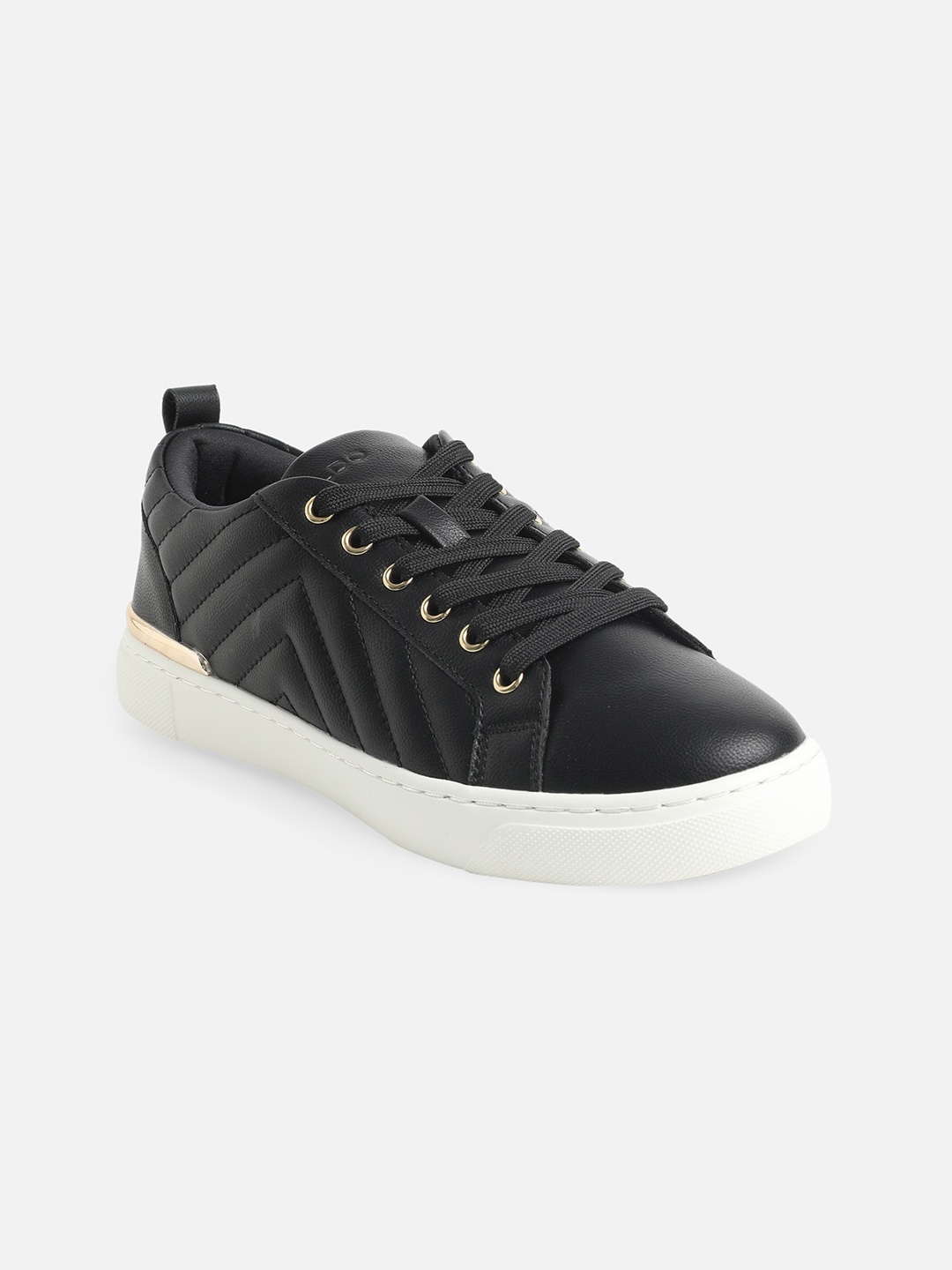 

ALDO Women Black Woven Design Sneakers