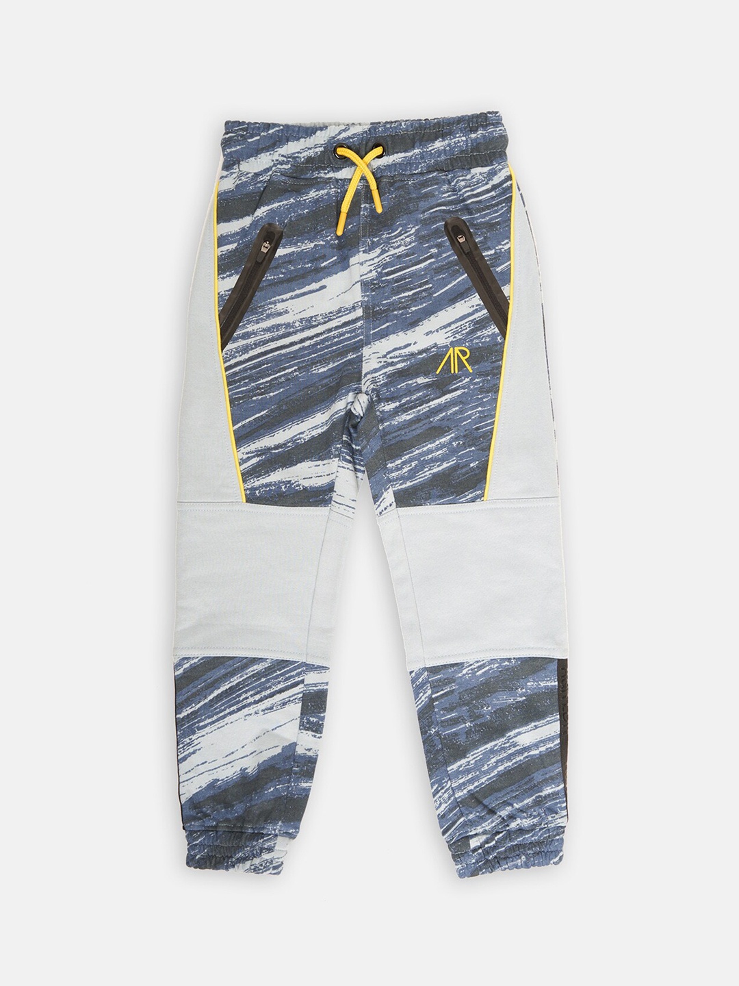 

Angel & Rocket Boys Blue & White Printed Cotton Jogger