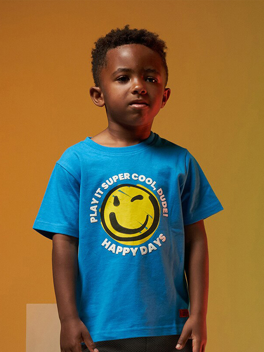 

Angel & Rocket Boys Blue Printed T-shirt
