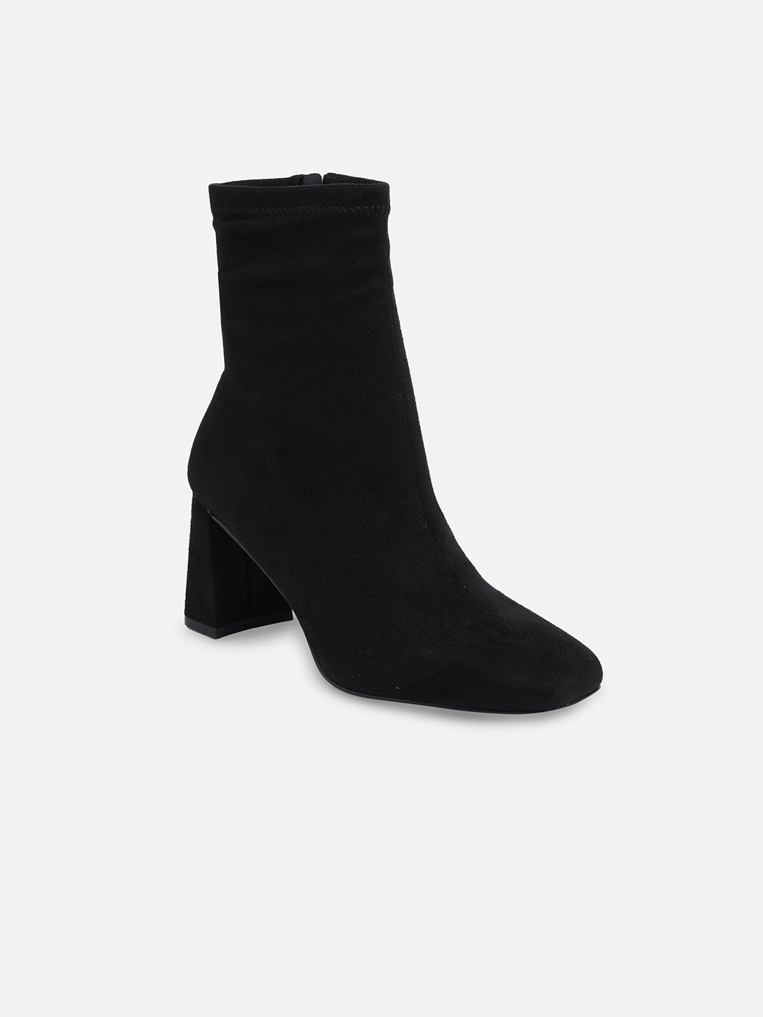 

ALDO Women Black Solid Block Heels Boots