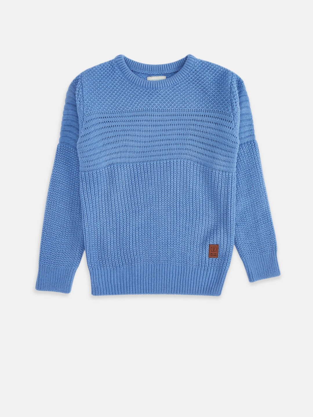 

Pantaloons Junior Boys Blue & Black Colourblocked Pullover