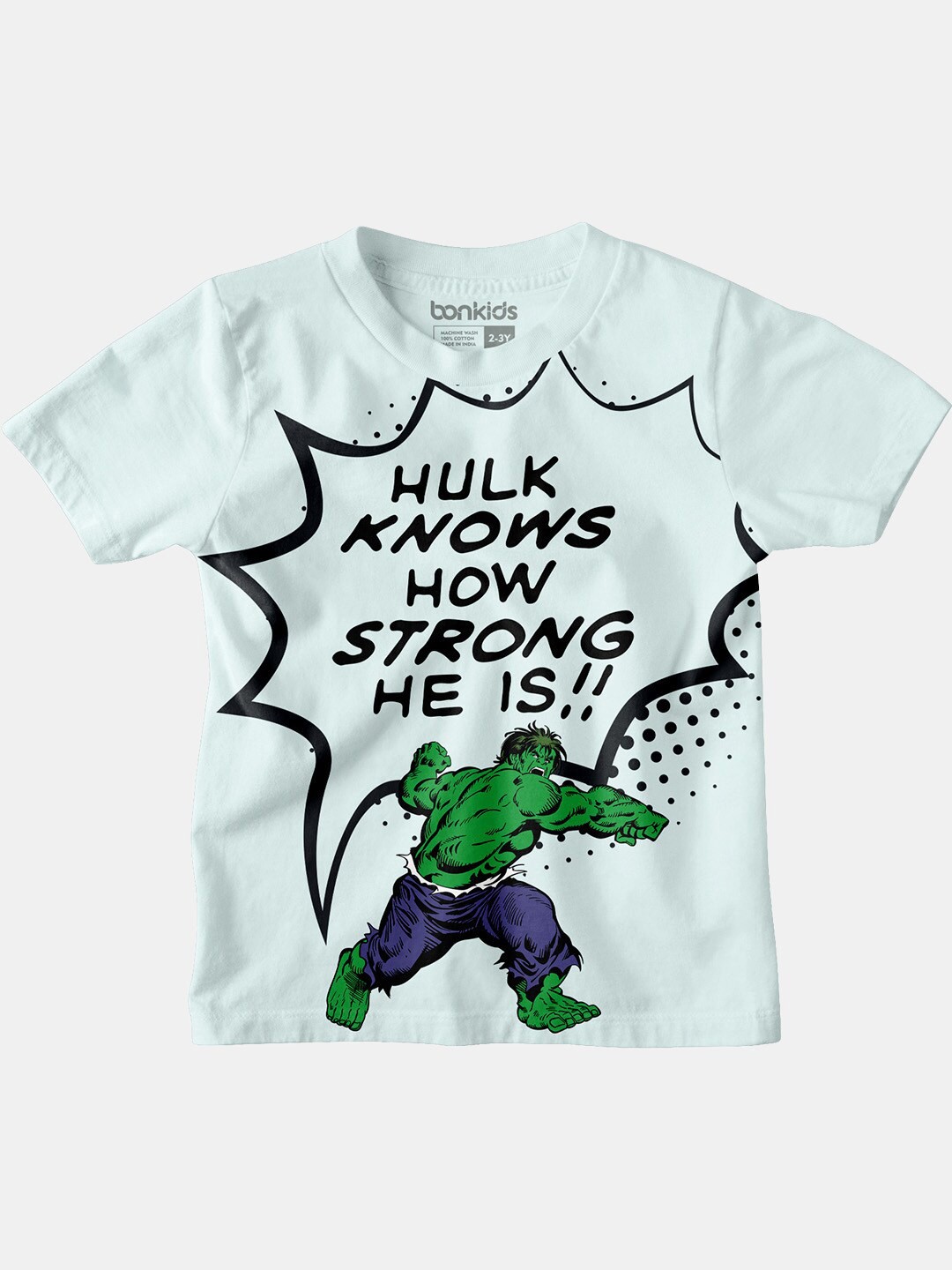 

BONKIDS Boys Green Printed T-shirt