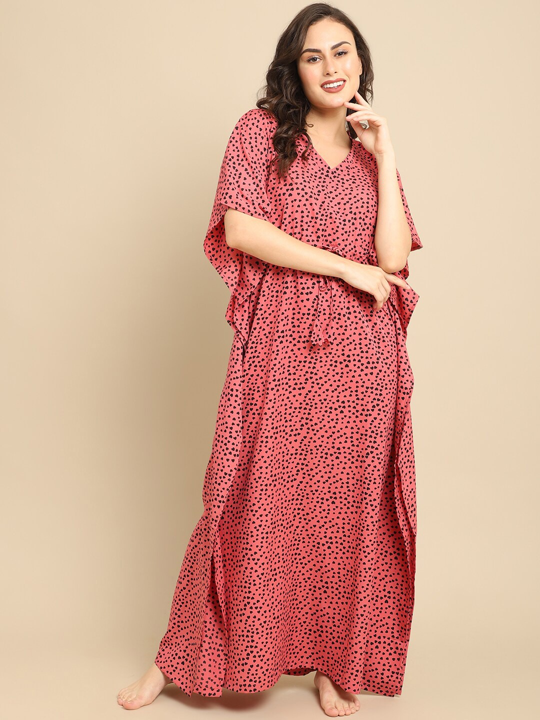 

Boston Club Rust Printed Maxi Nightdress