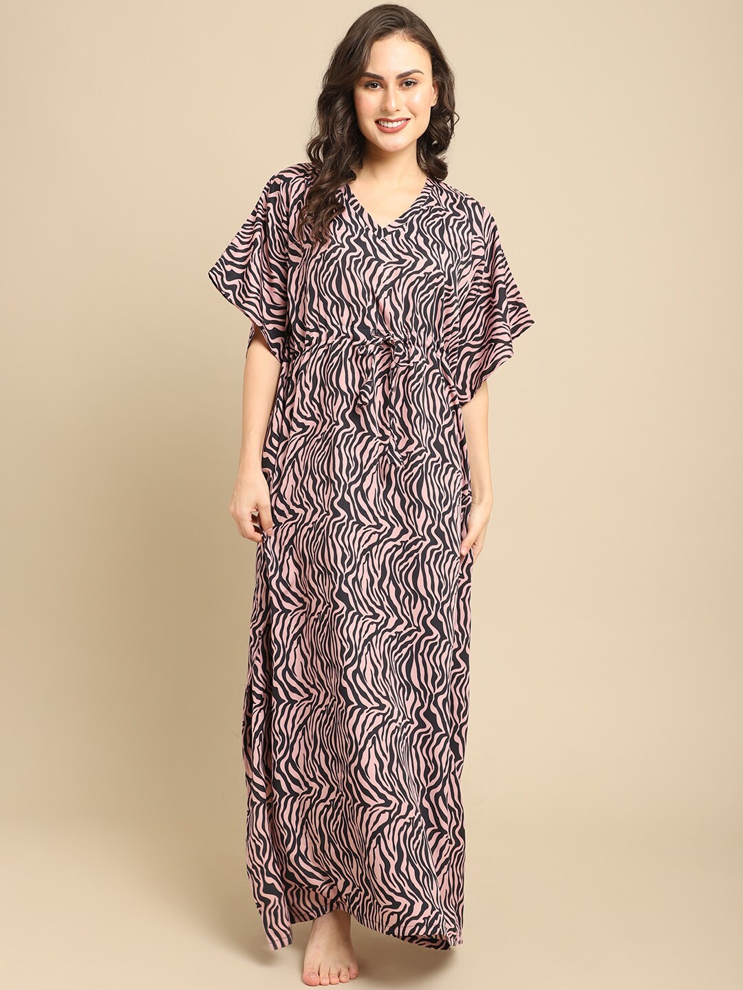 

Boston Club Pink Printed Maxi Nightdress
