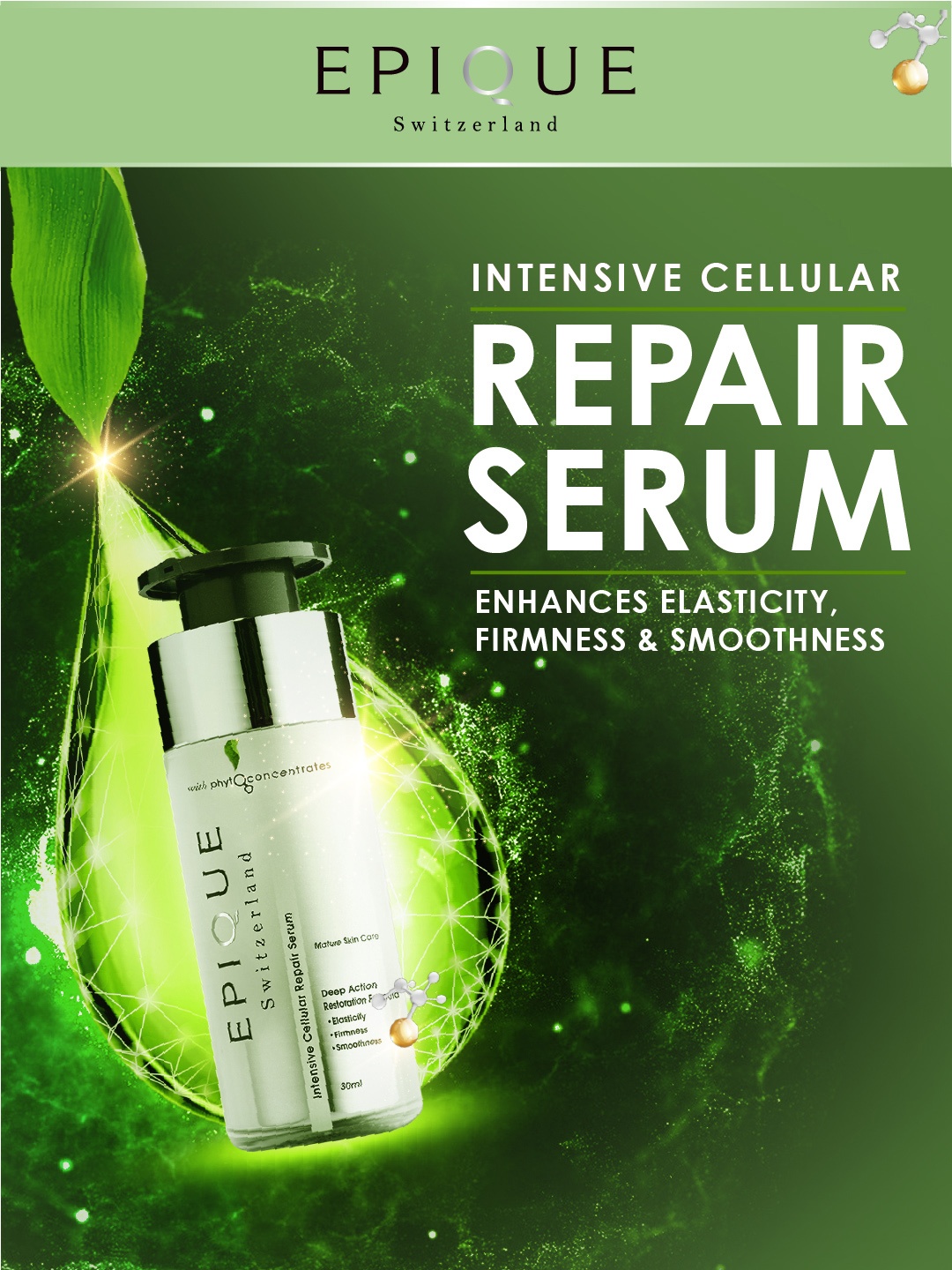 

EPIQUE Intensive Cellular Repair Serum 30ml, Off white
