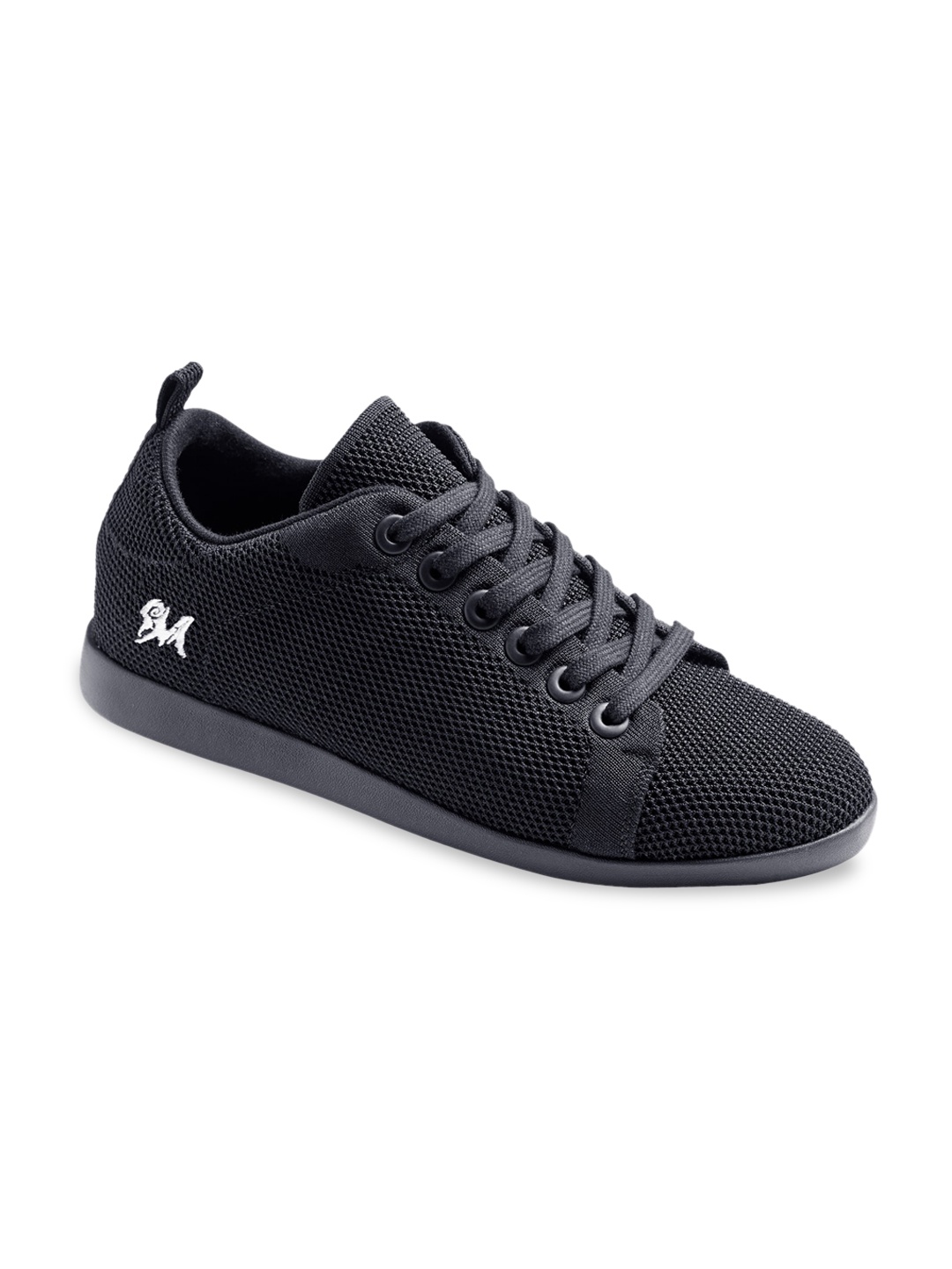 

NEEMANS Unisex Black Woven Design Sneakers