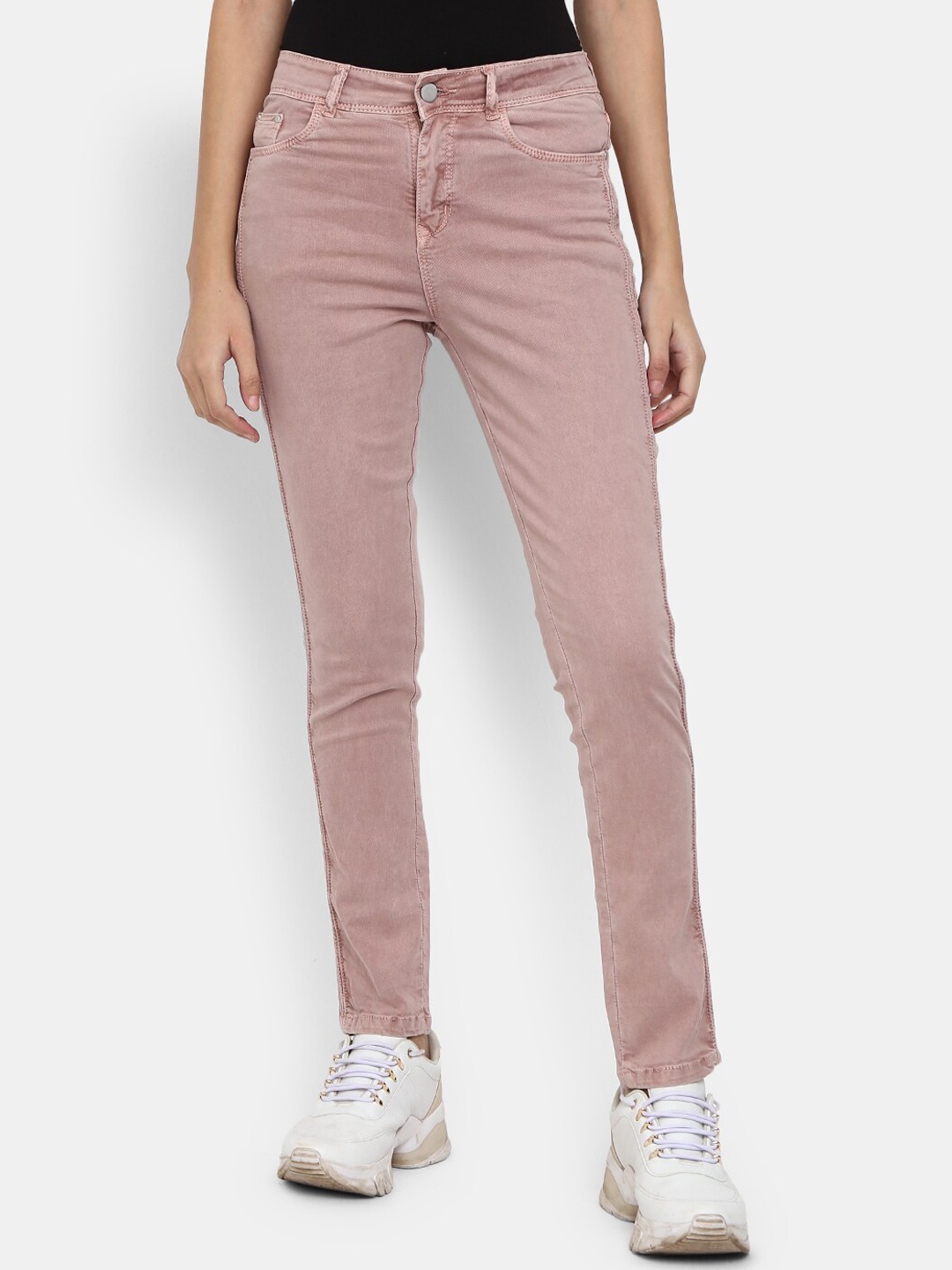 

V-Mart Women Pink Stretchable Jeans