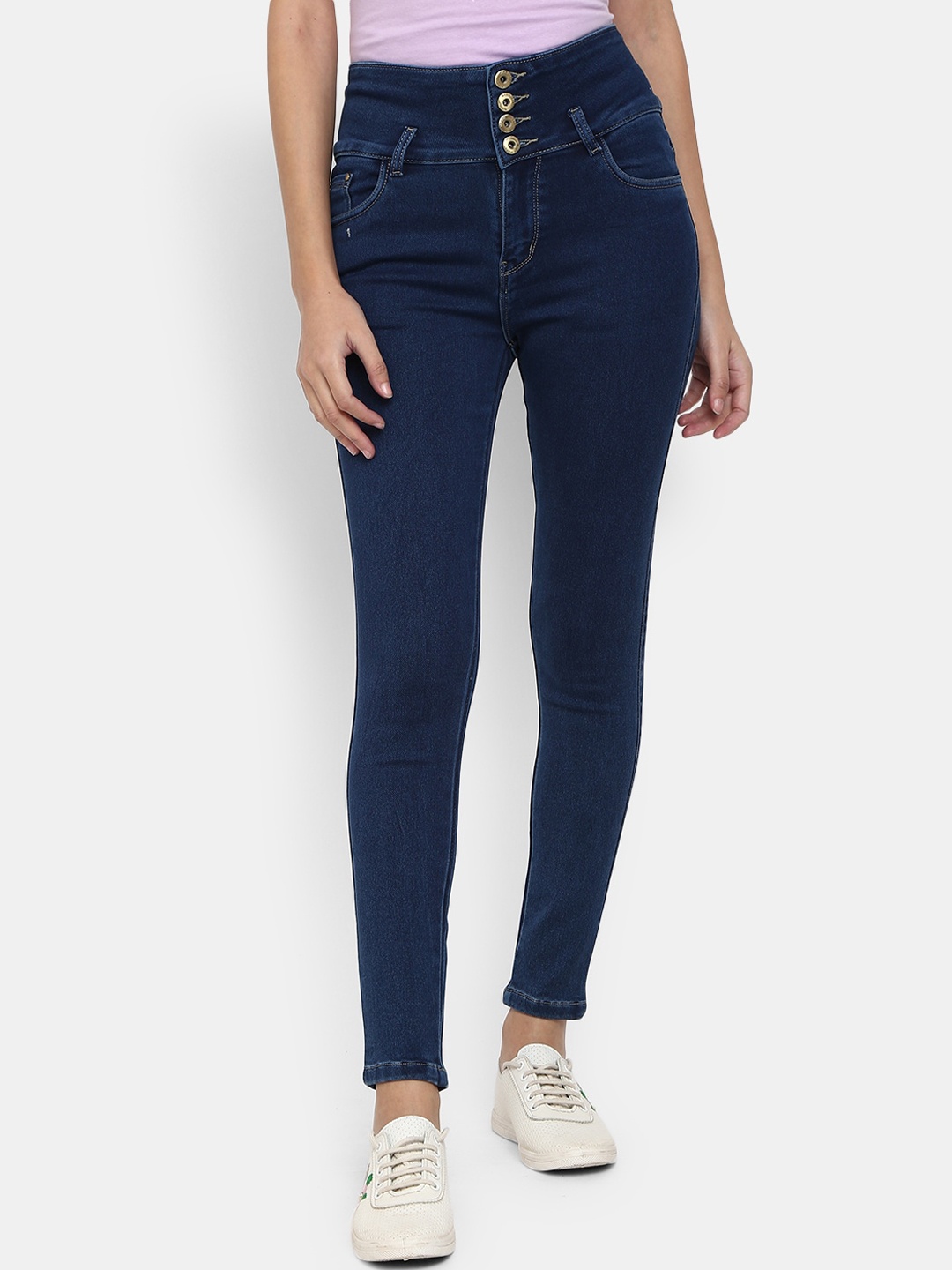 

V-Mart Women Blue Stretchable Jeans