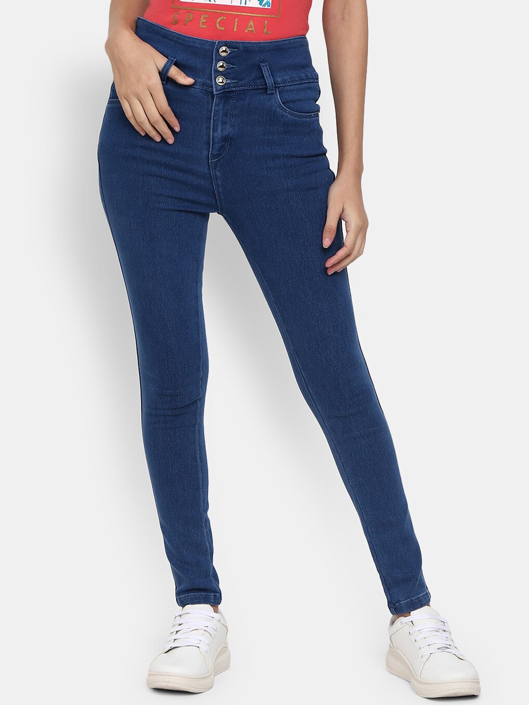

V-Mart Women Blue High Rise Stretchable Jeans