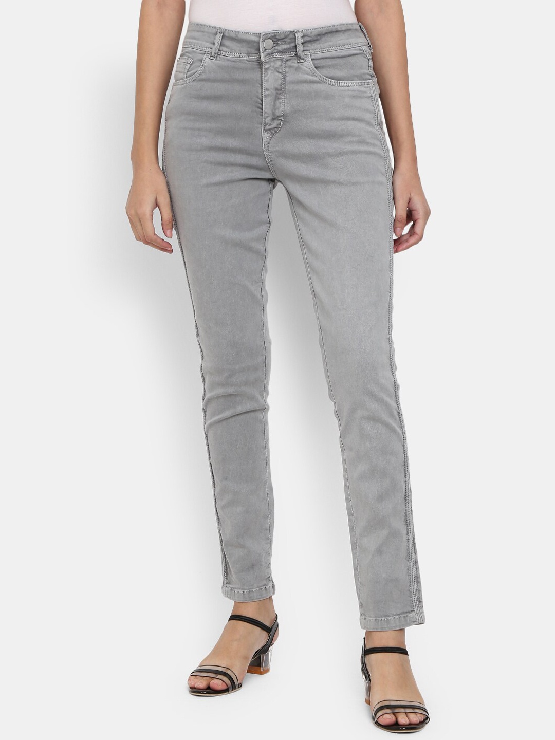 

V-Mart Women Grey Stretchable Jeans