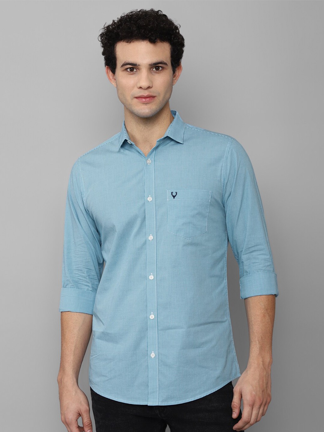 

Allen Solly Men Blue Slim Fit Casual Shirt