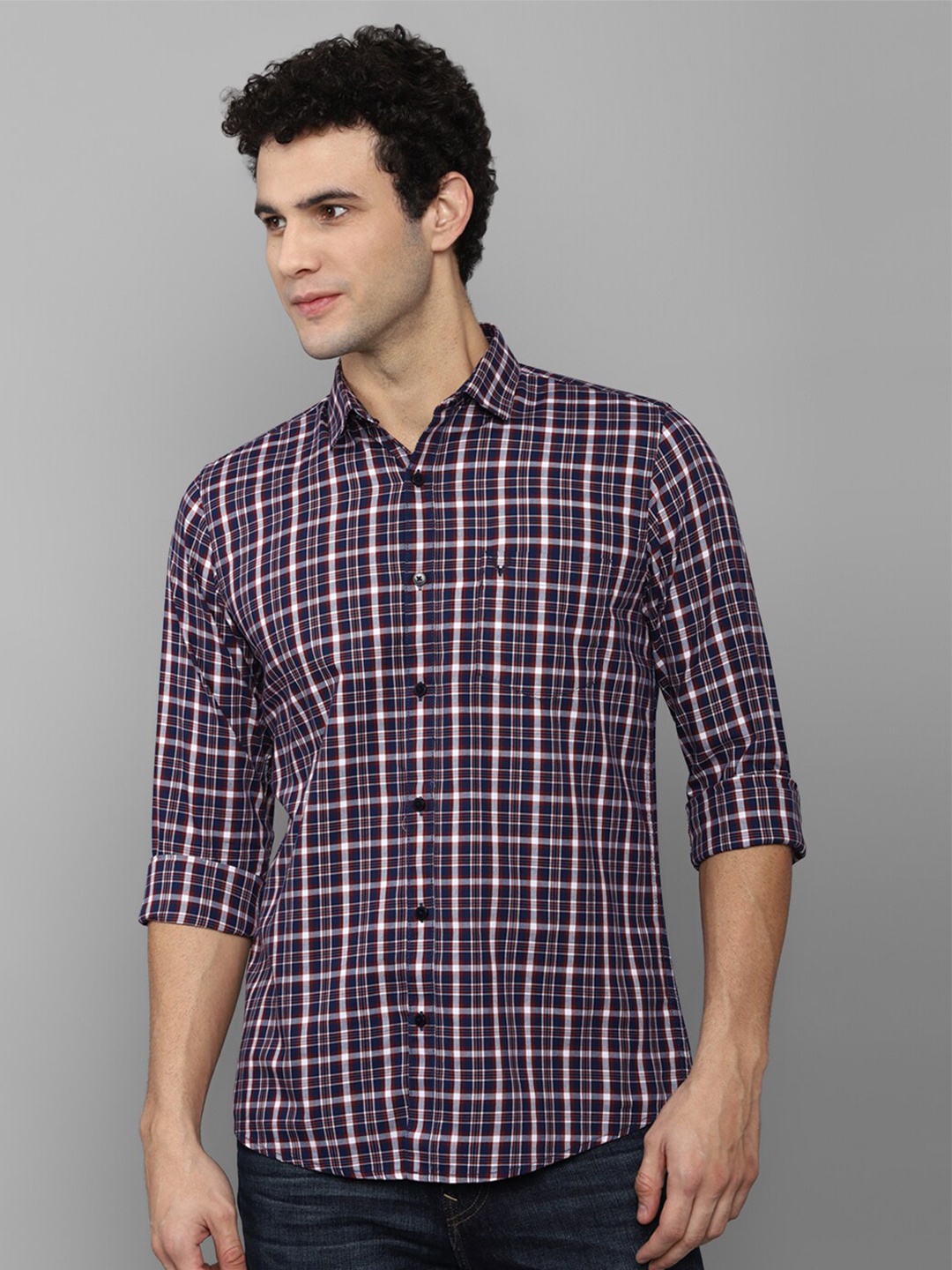 

Allen Solly Men Multicoloured Slim Fit Tartan Checks Checked Casual Shirt, Multi