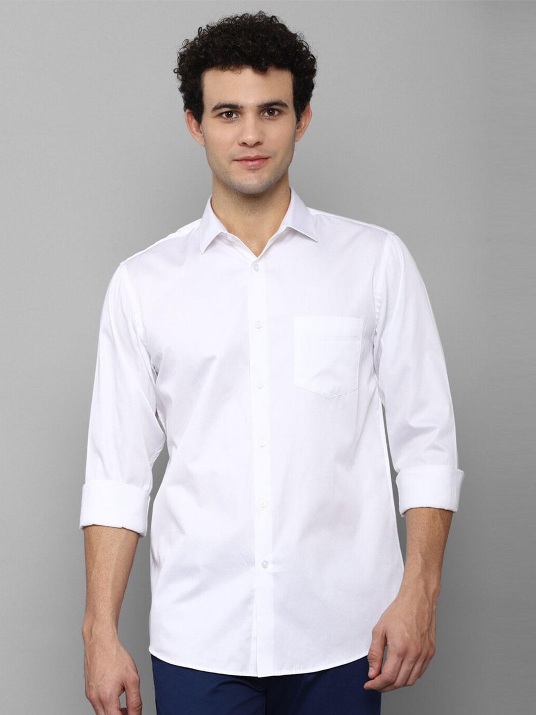 

Allen Solly Men White Slim Fit Cotton Casual Shirt