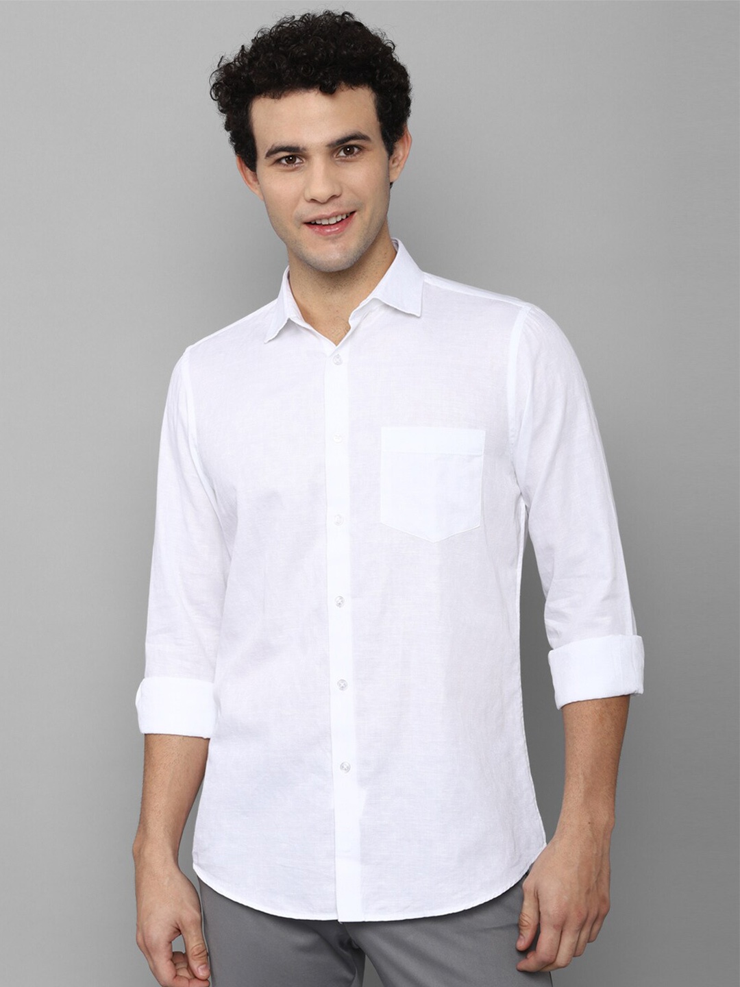 

Allen Solly Men White Slim Fit Casual Shirt