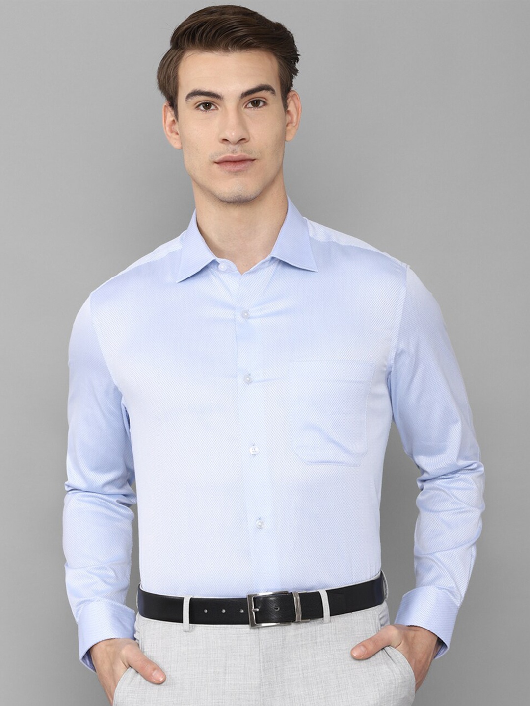 

Louis Philippe Gods & Kings Men Blue Giza Cotton Formal Shirt