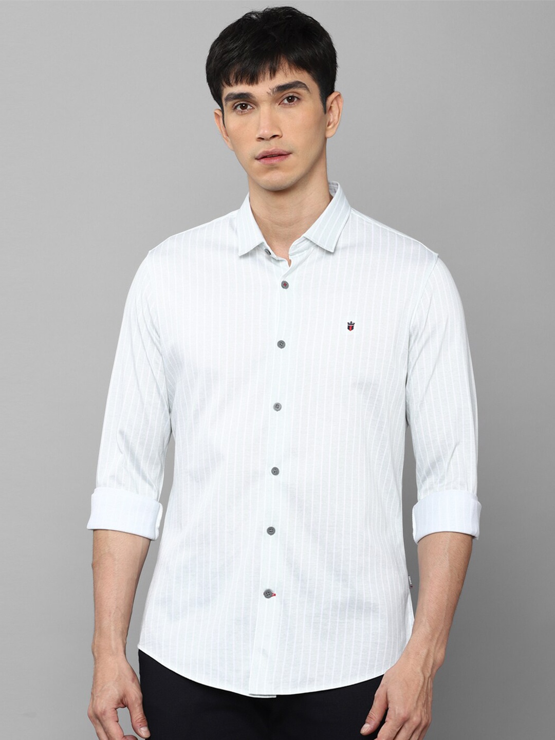 

Louis Philippe Sport Men White Slim Fit Printed Casual Shirt