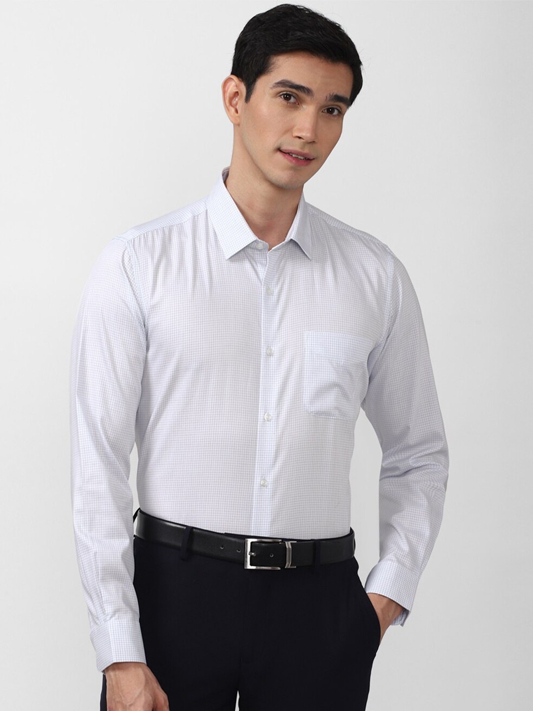 

Peter England Men White Slim Fit Formal Cotton Shirt