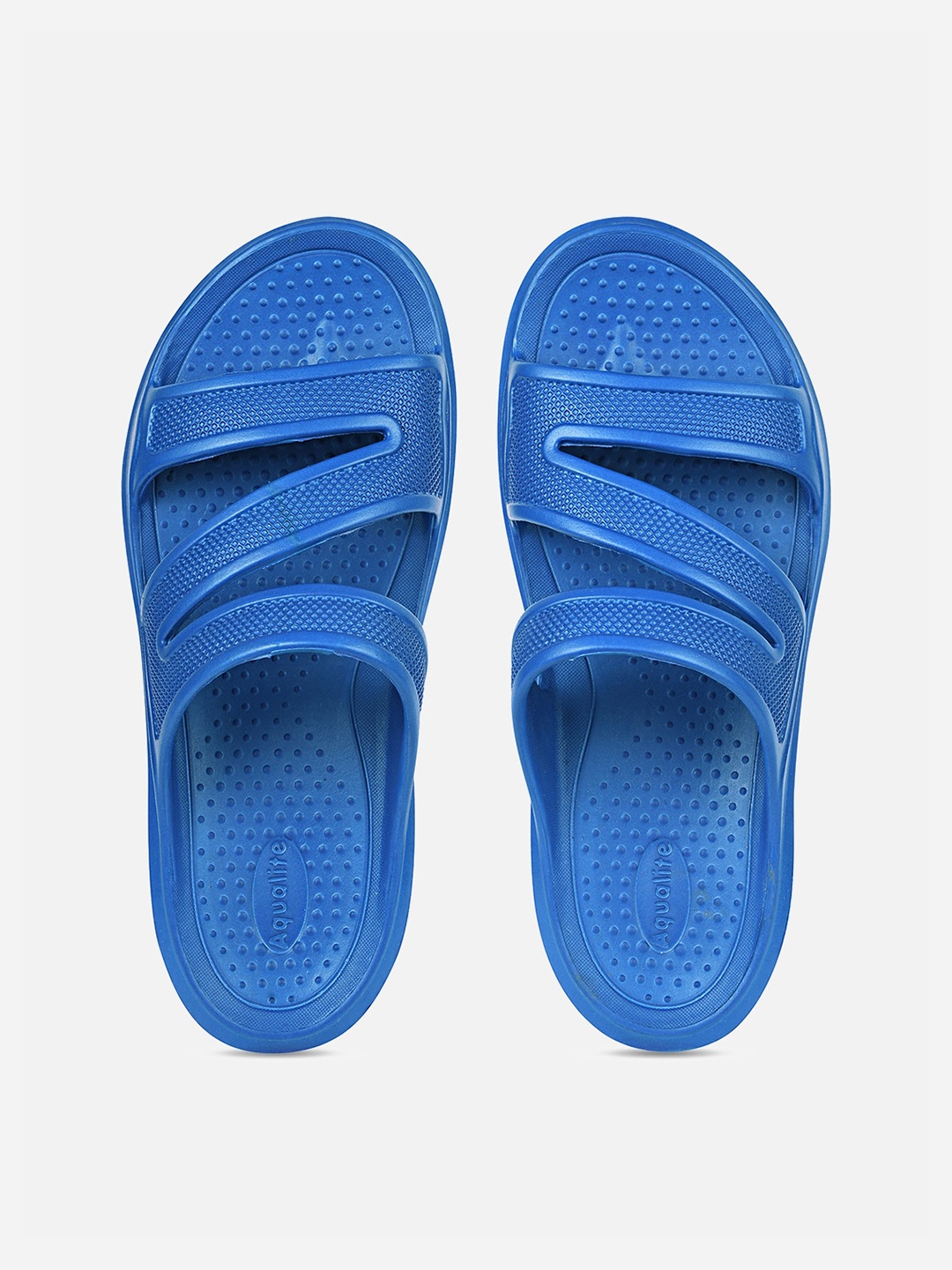 

Aqualite Women Blue Rubber Slip-On