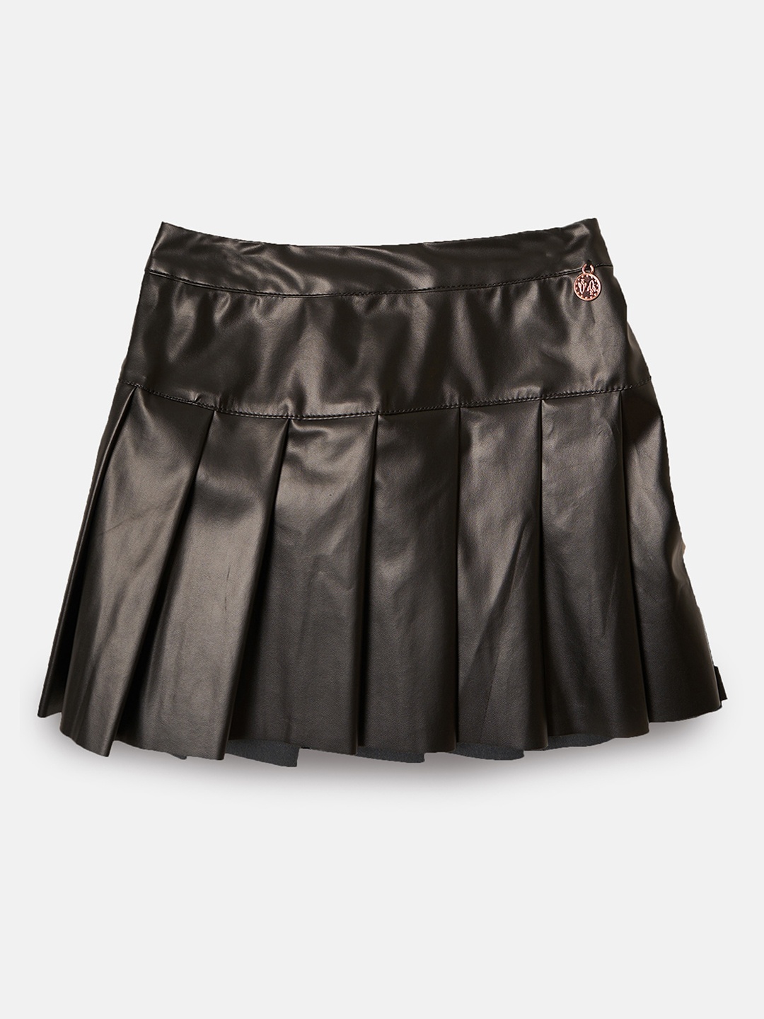 

Angel & Rocket Girls Black Solid Above Knee Length A-Line Skirts