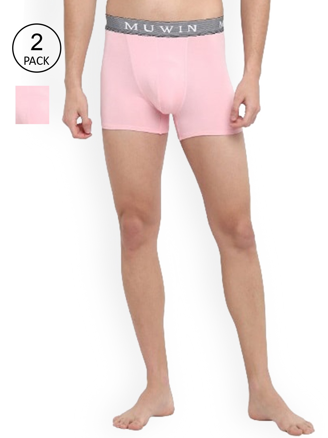 

MUWIN Pack Of 2 Pink Trunk STRPTRUNKDUSTYPINK(XL)-PO2