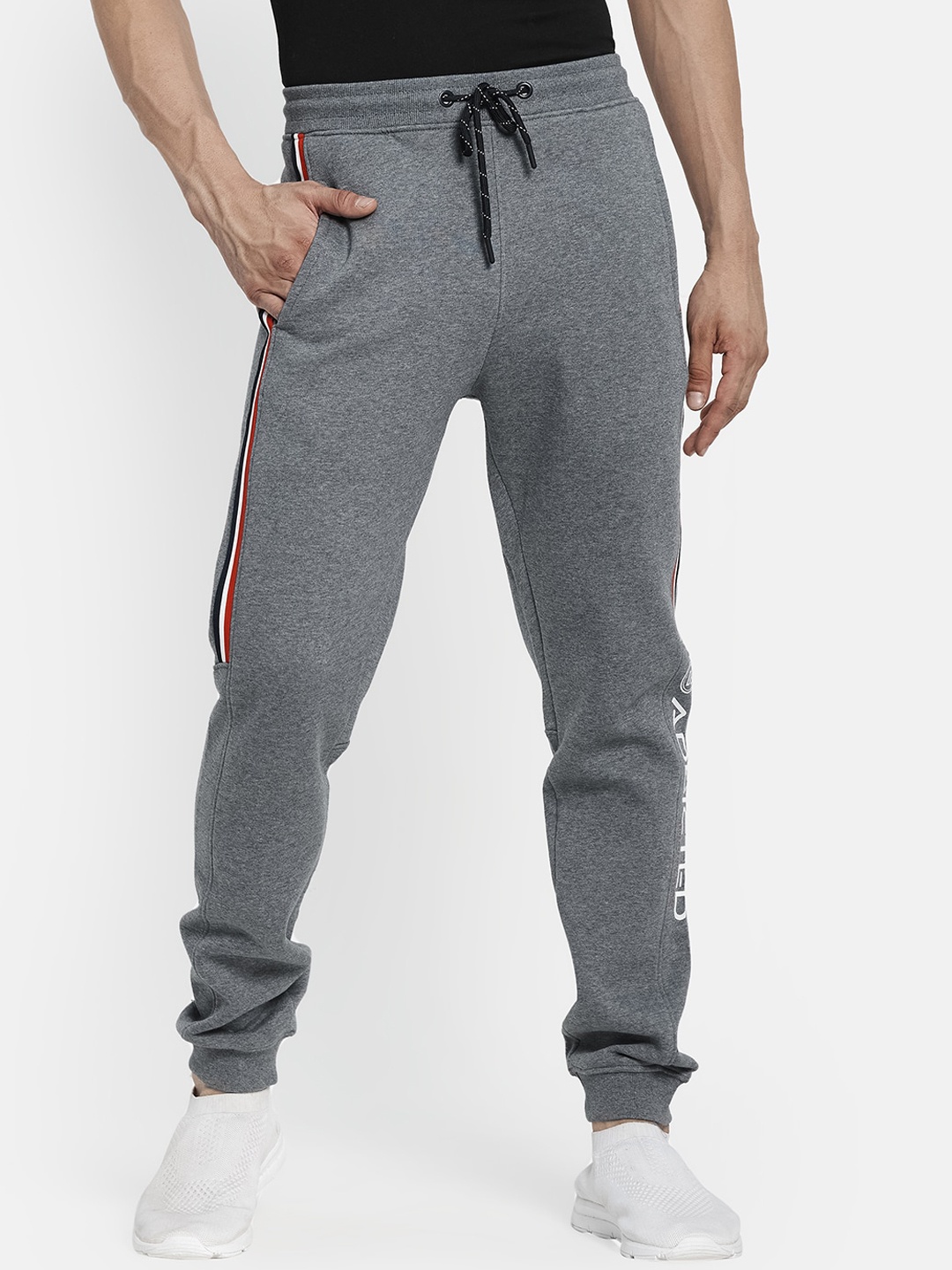 

Octave Men Grey Solid Cotton Track Pants