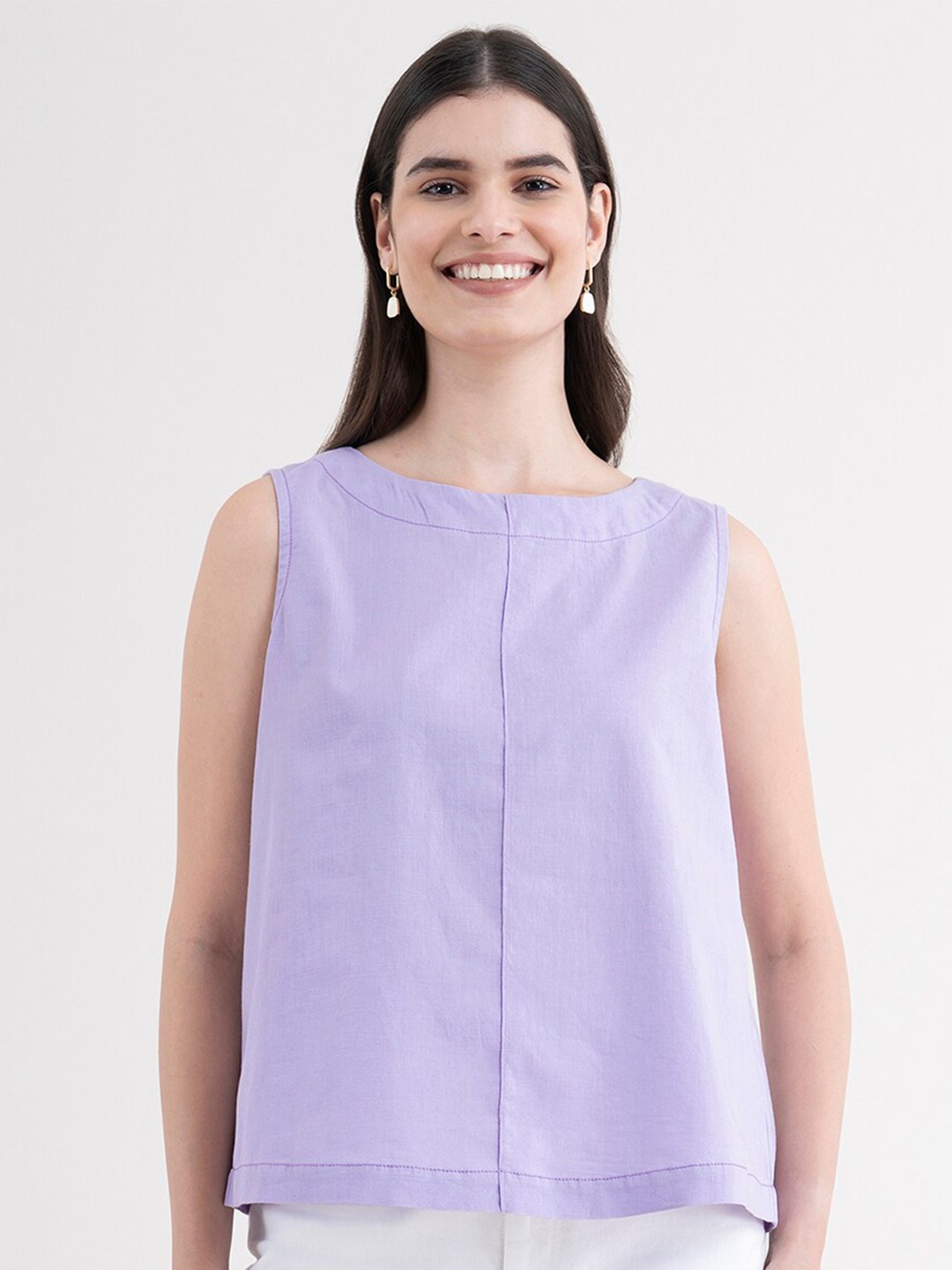 

FableStreet Lavender Linen Top