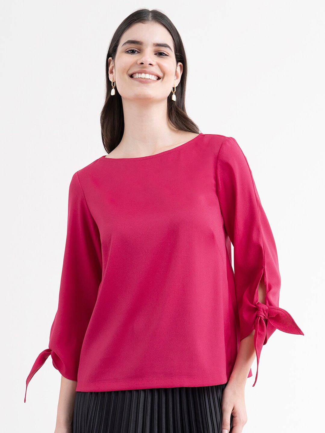 

FableStreet Women Fuchsia Top