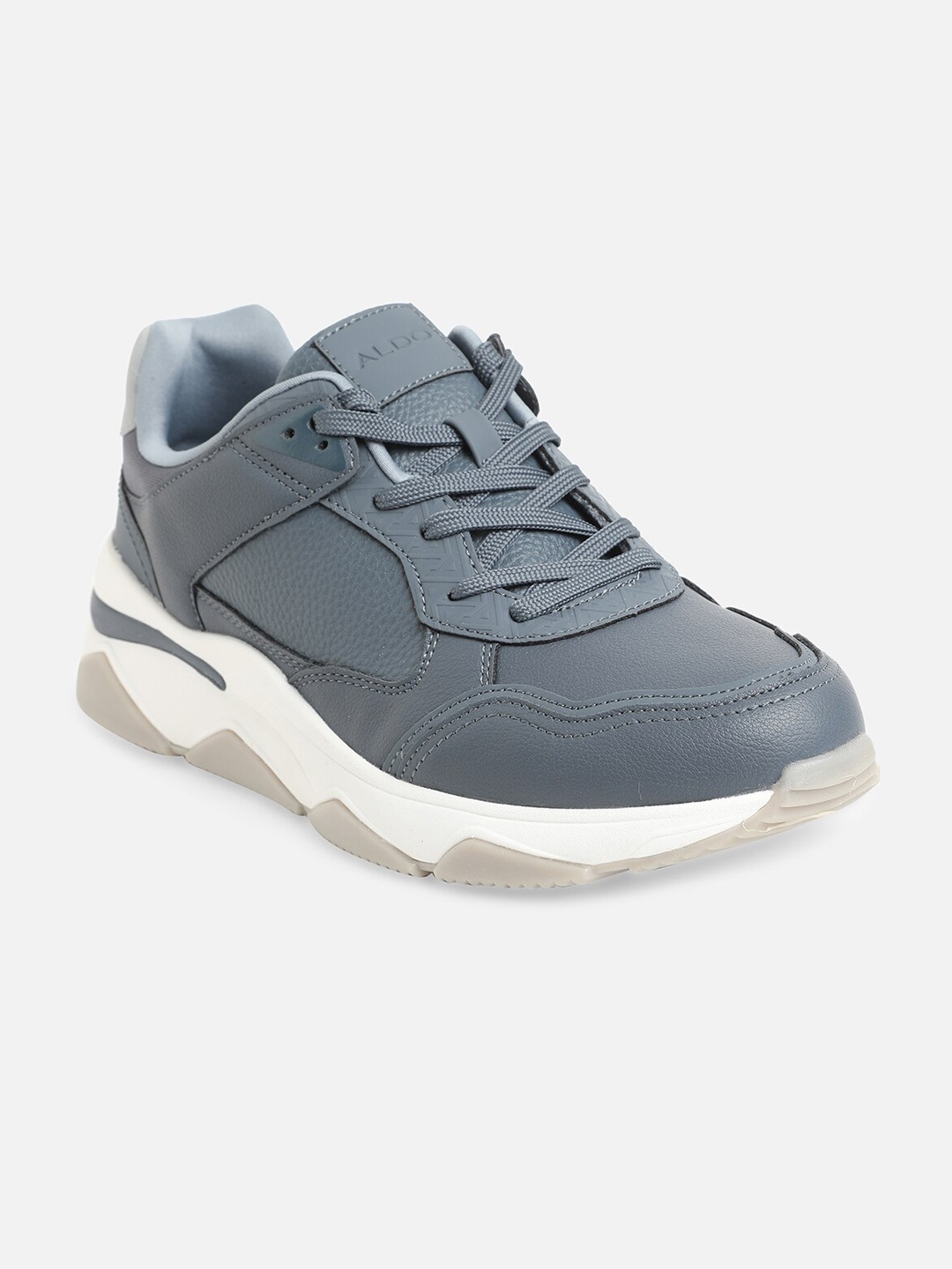 

ALDO Men Navy Blue Solid Sneakers