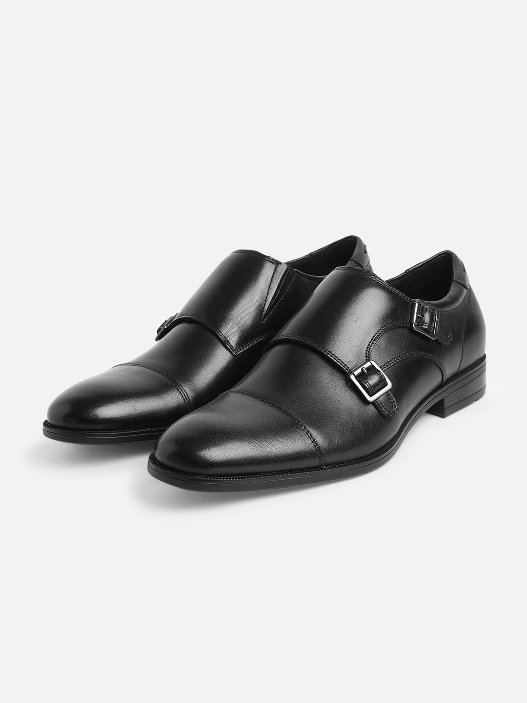 

ALDO Men Black Leather Monks