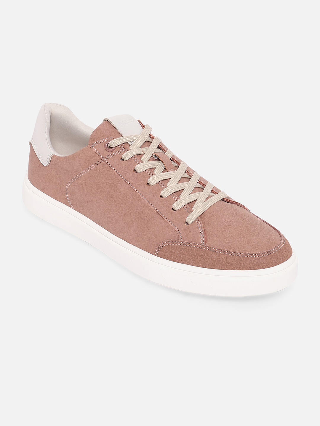 

ALDO Men Beige Woven Design Sneakers