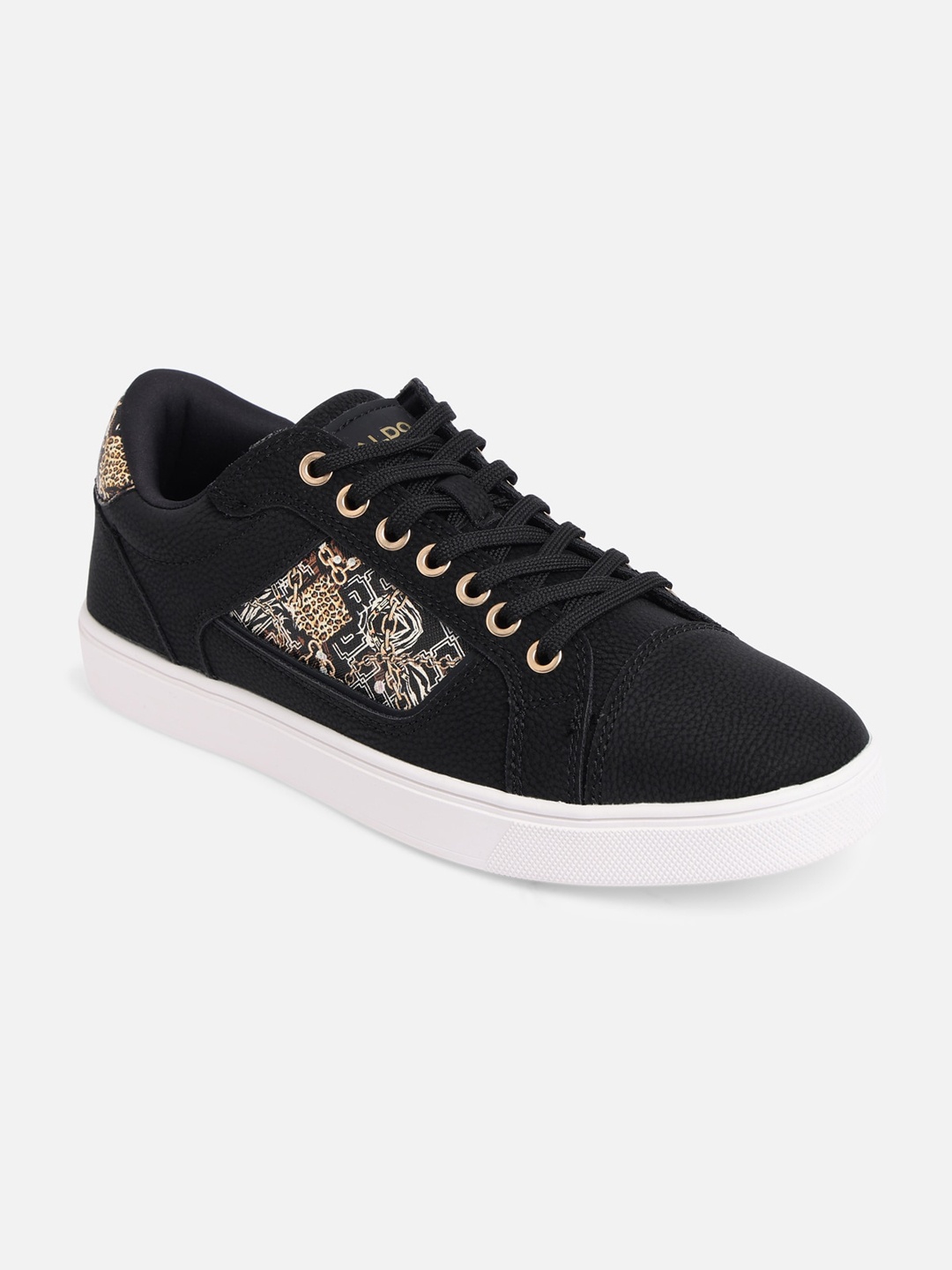 

ALDO Men Black Woven Design Sneakers