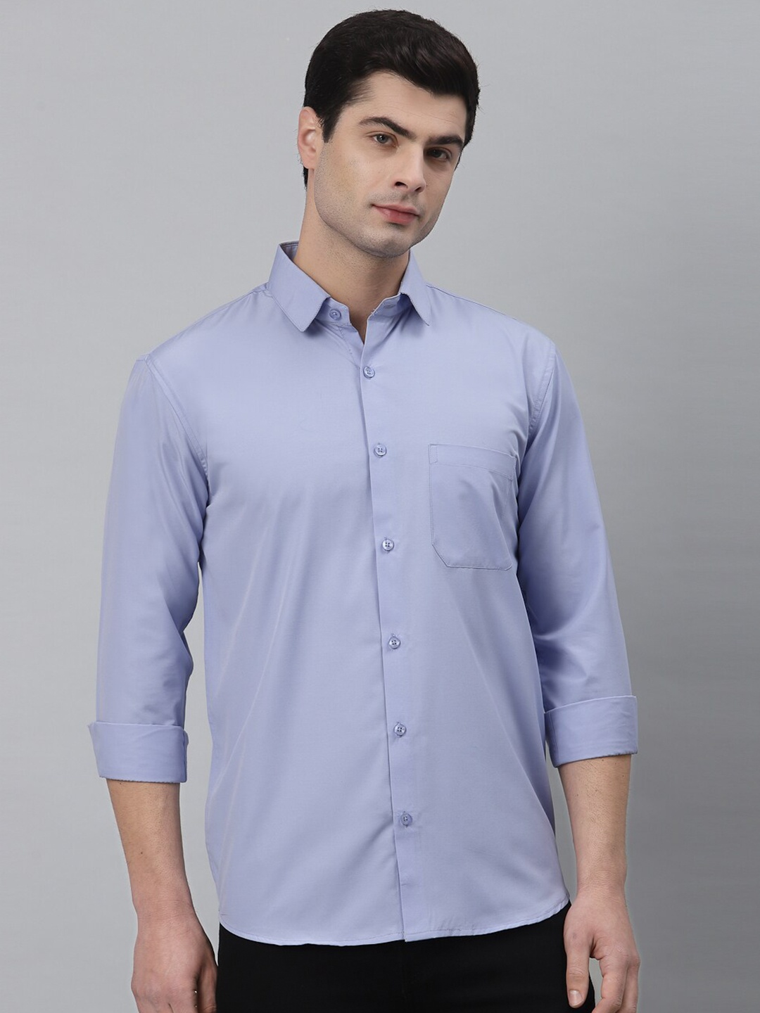 

NEUDIS Men Violet Classic Casual Shirt