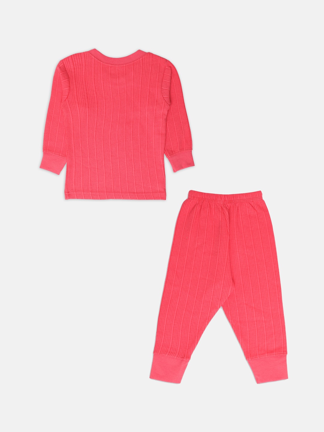 

NEVA Kids Solid Round Neck Thermal Set, Pink