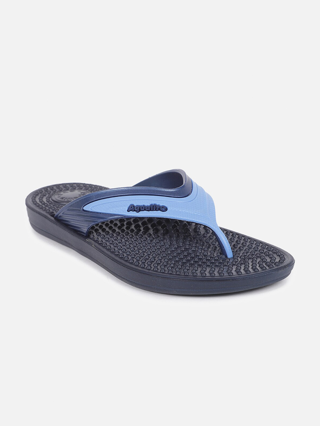

Aqualite Men Navy Blue Rubber Flip Flops