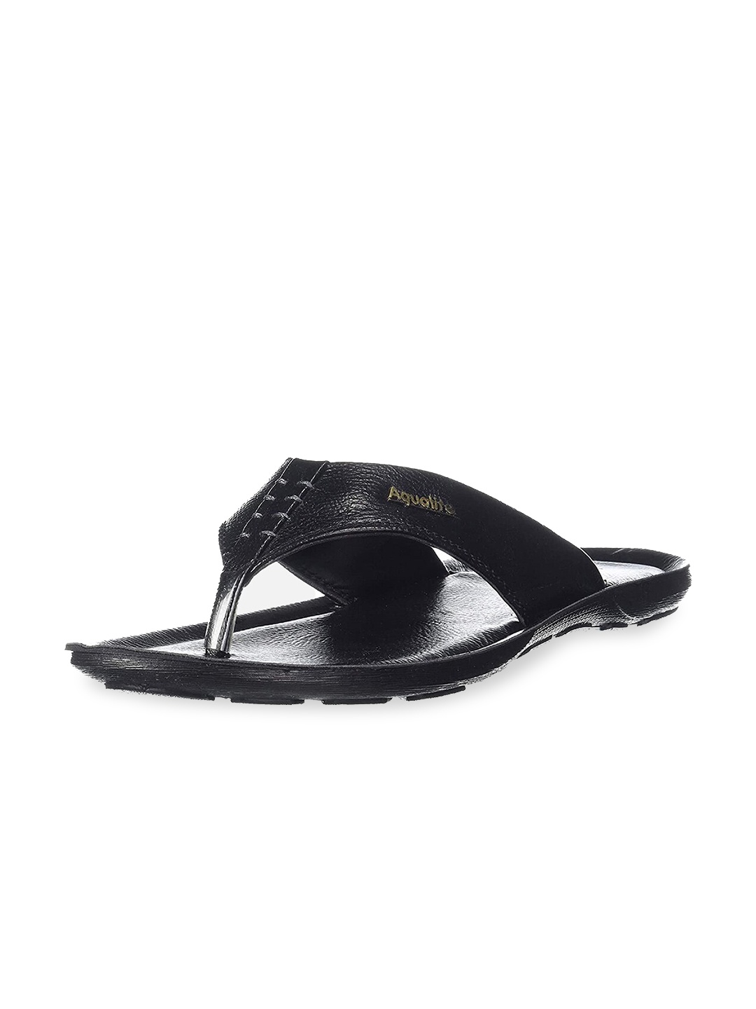 

Aqualite Men Black Rubber Thong Flip-Flops