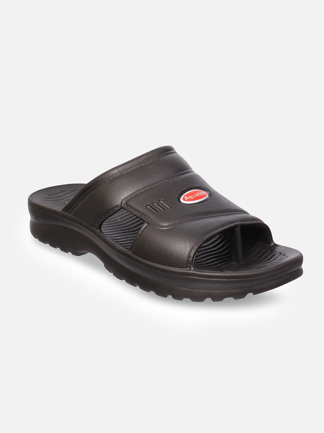 

Aqualite Men Black Rubber Slip-On