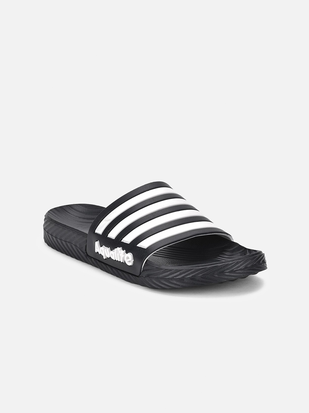 

Aqualite Men Black Flip Flops