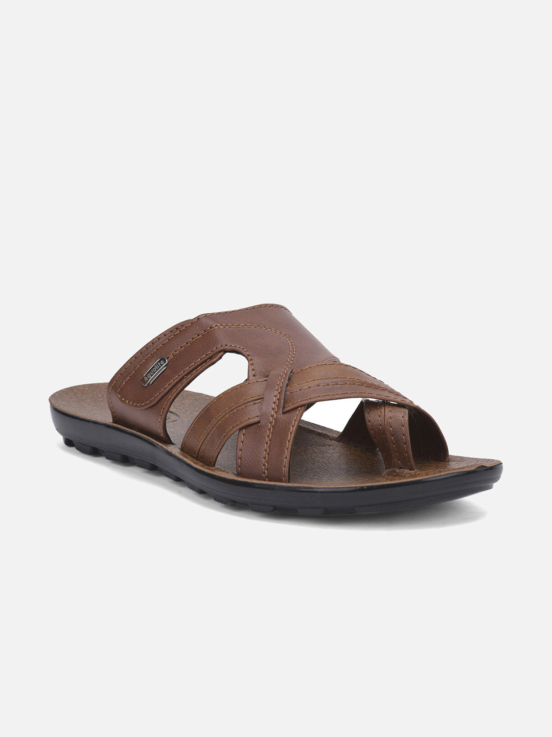 

Aqualite Men Black & Brown Rubber Slip-On